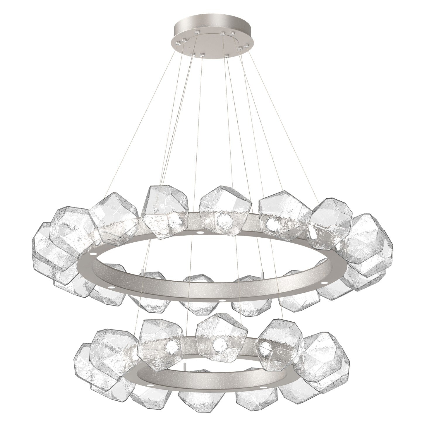 Hammerton Studio - CHB0039-2T-BS-C-CA1-L1 - LED Chandelier - Gem - Beige Silver