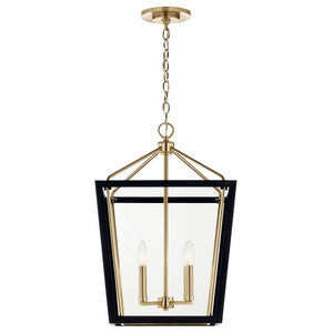 Kichler - 52620CPZBK - Four Light Foyer Pendant - Delvin - Champagne Bronze