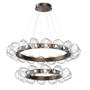 Hammerton Studio - CHB0039-2T-FB-C-CA1-L1 - LED Chandelier - Gem - Flat Bronze