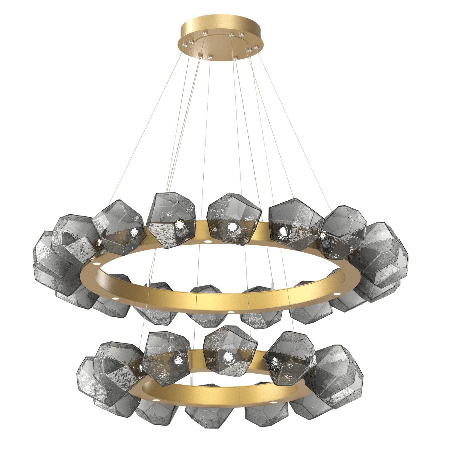 Hammerton Studio - CHB0039-2T-GB-S-CA1-L1 - LED Chandelier - Gem - Gilded Brass