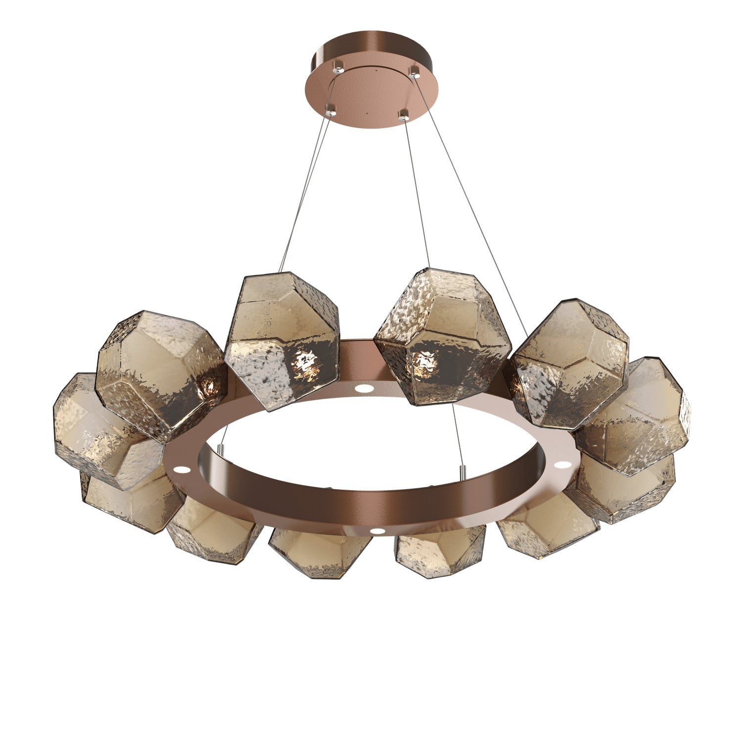 Hammerton Studio - CHB0039-36-BB-B-CA1-L1 - LED Lantern - Gem - Burnished Bronze