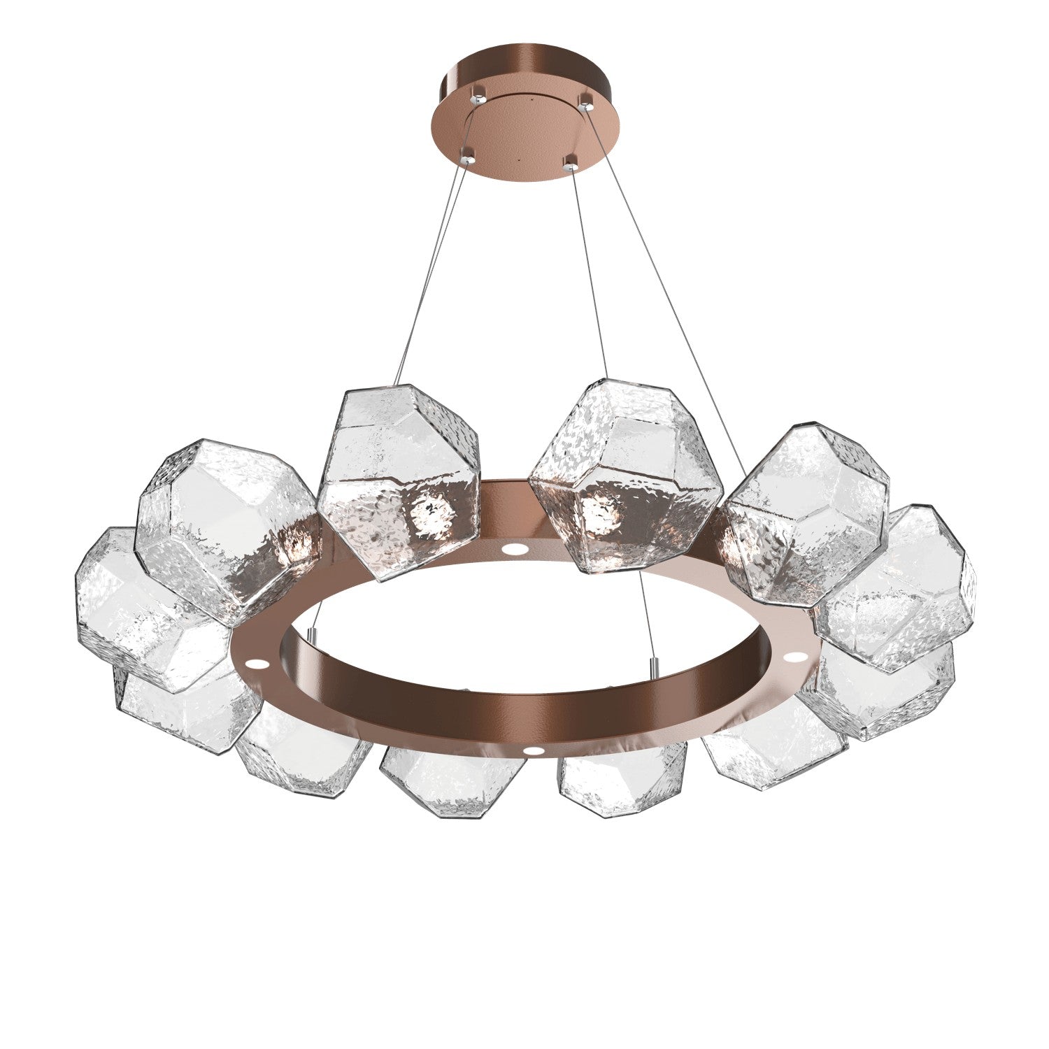 Hammerton Studio - CHB0039-36-BB-C-CA1-L1 - LED Lantern - Gem - Burnished Bronze