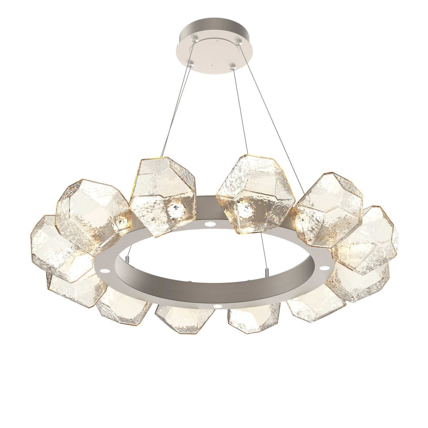 Hammerton Studio - CHB0039-36-BS-A-CA1-L1 - LED Chandelier - Gem - Beige Silver