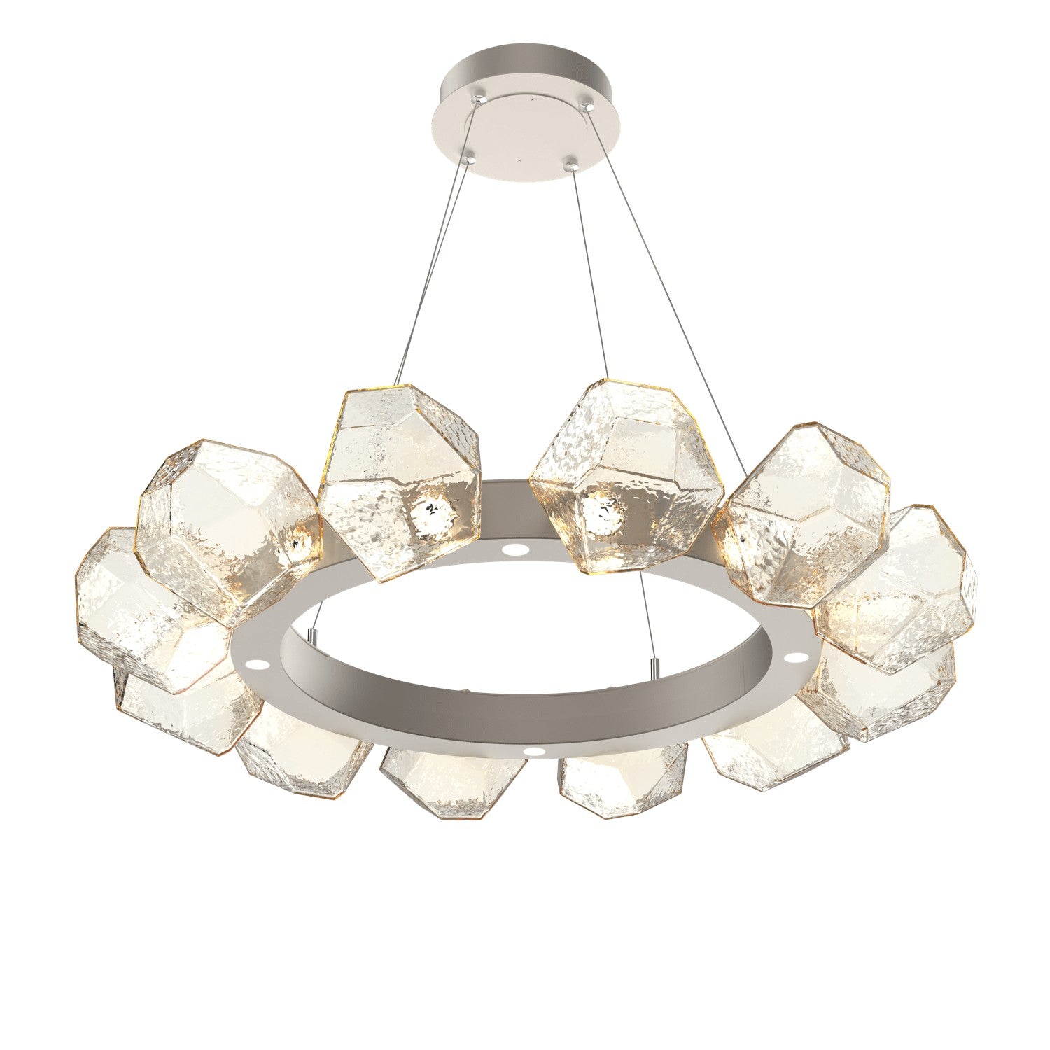 Hammerton Studio - CHB0039-36-BS-A-CA1-L3 - LED Lantern - Gem - Beige Silver