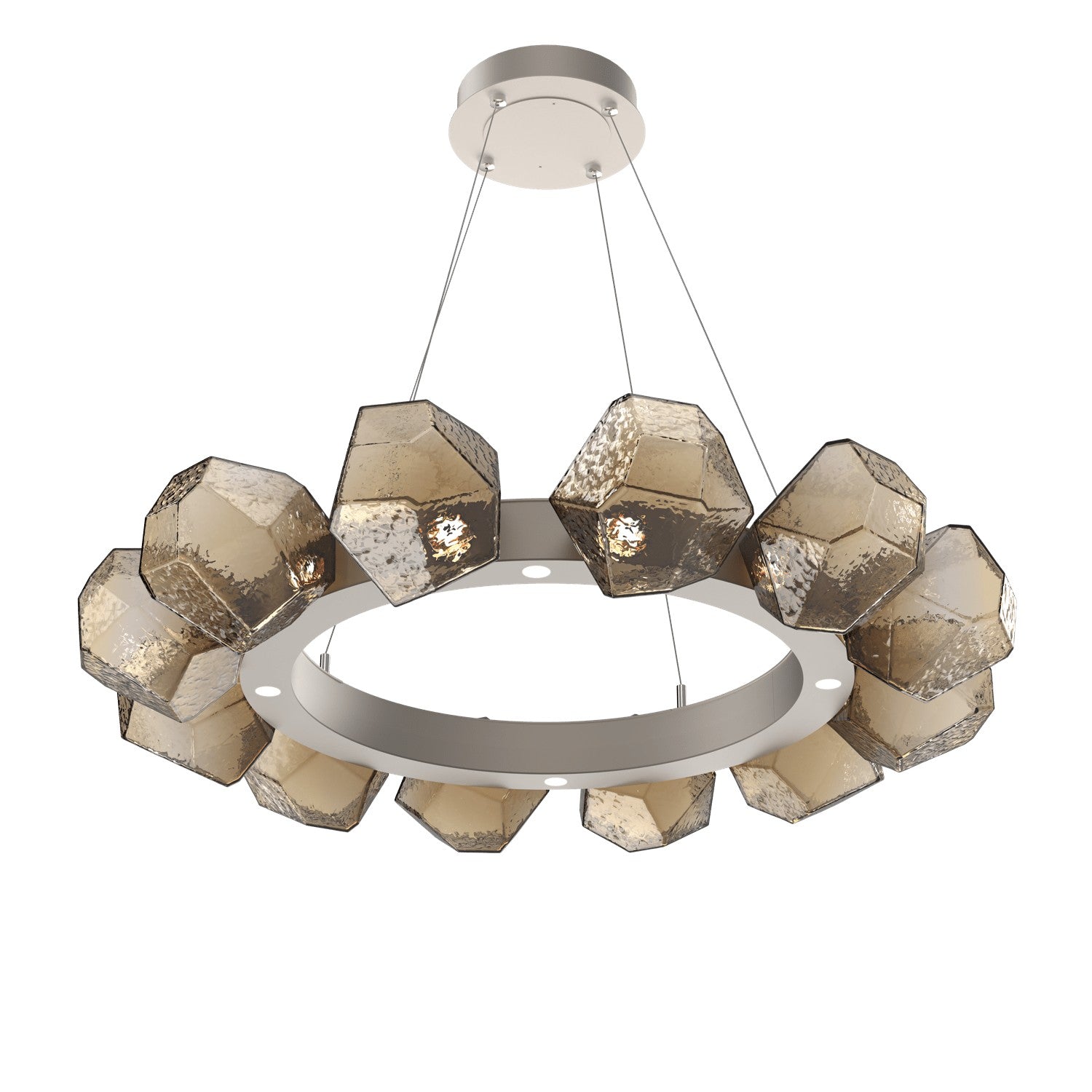 Hammerton Studio - CHB0039-36-BS-B-CA1-L1 - LED Chandelier - Gem - Beige Silver