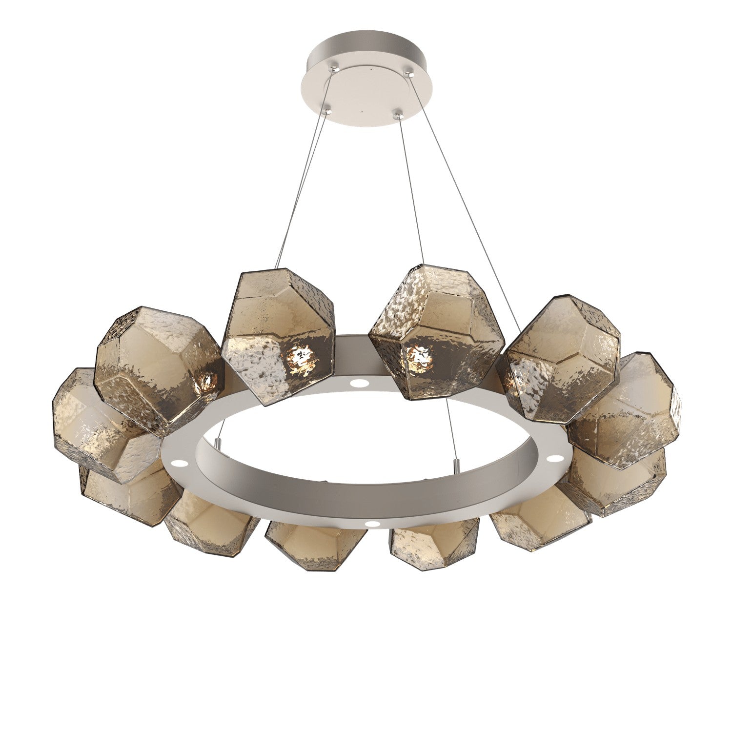 Hammerton Studio - CHB0039-36-BS-B-CA1-L3 - LED Lantern - Gem - Beige Silver