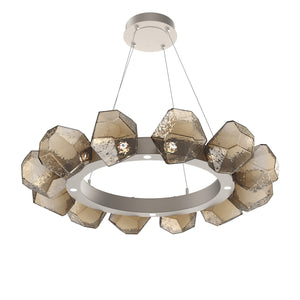 Hammerton Studio - CHB0039-36-BS-B-CA1-L3 - LED Lantern - Gem - Beige Silver