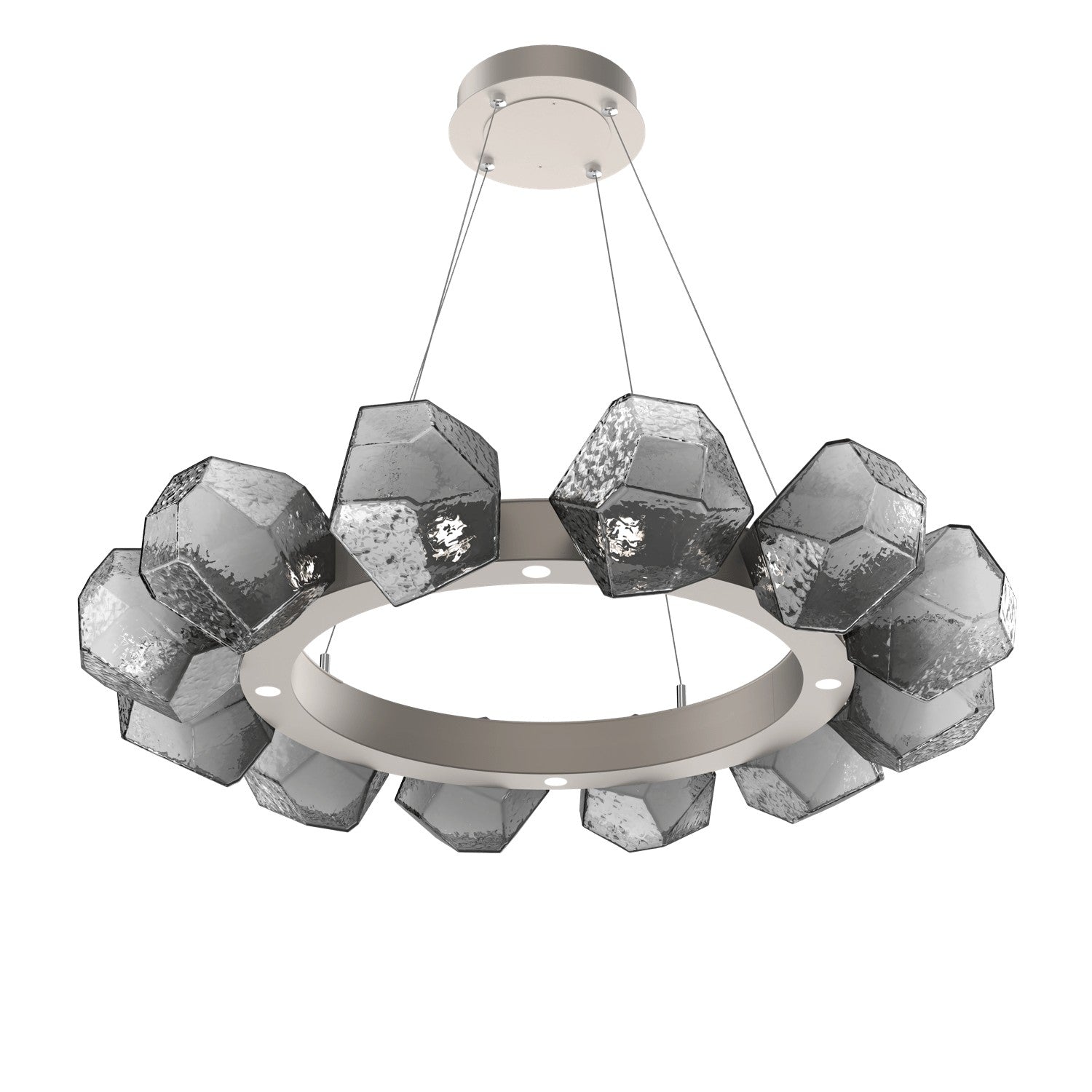 Hammerton Studio - CHB0039-36-BS-S-CA1-L1 - LED Chandelier - Gem - Beige Silver