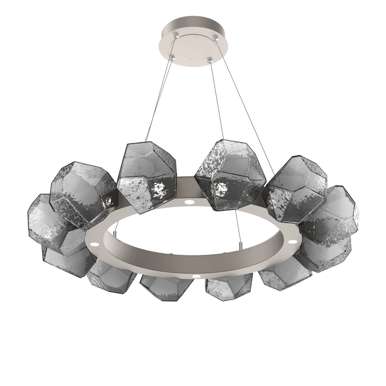 Hammerton Studio - CHB0039-36-BS-S-CA1-L3 - LED Lantern - Gem - Beige Silver
