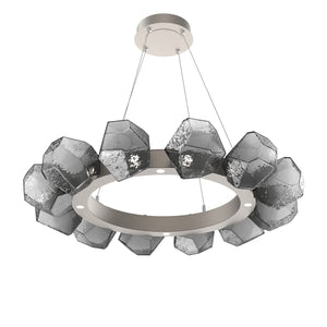Hammerton Studio - CHB0039-36-BS-S-CA1-L3 - LED Lantern - Gem - Beige Silver