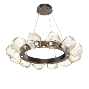 Hammerton Studio - CHB0039-36-FB-A-CA1-L1 - LED Chandelier - Gem - Flat Bronze