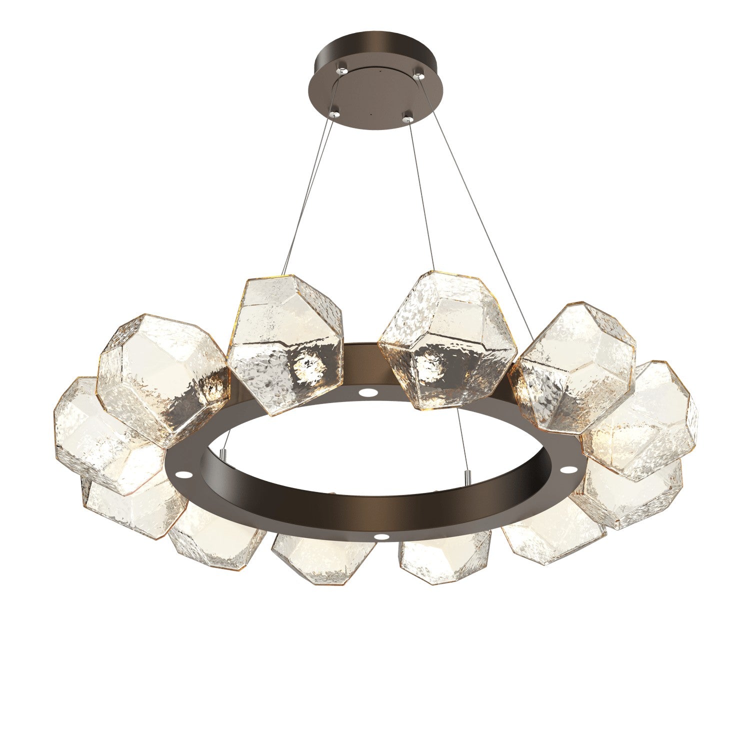 Hammerton Studio - CHB0039-36-FB-A-CA1-L3 - LED Lantern - Gem - Flat Bronze