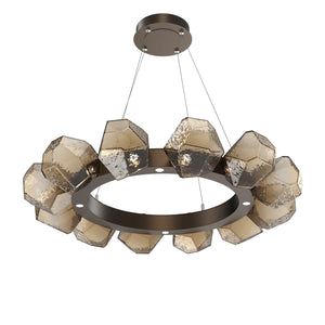 Hammerton Studio - CHB0039-36-FB-B-CA1-L1 - LED Chandelier - Gem - Flat Bronze