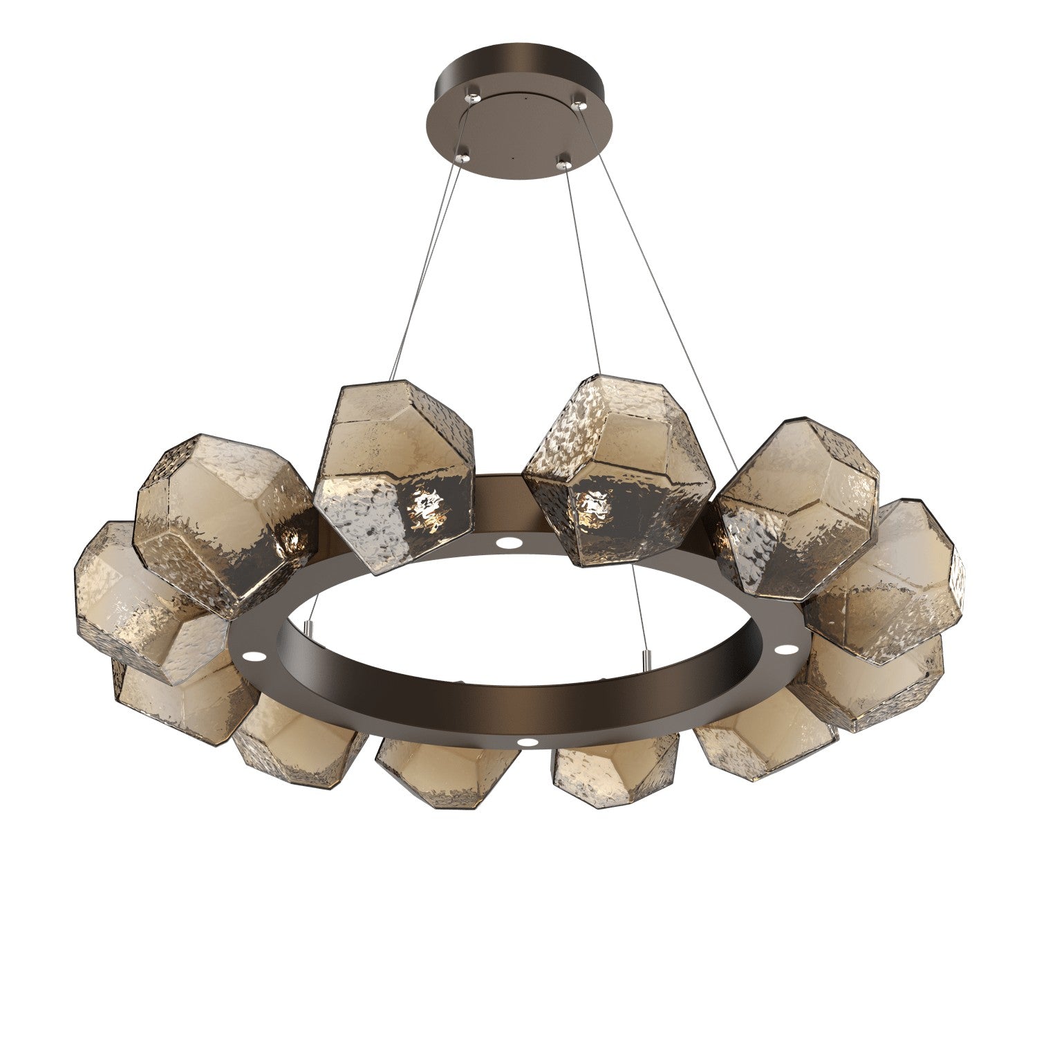 Hammerton Studio - CHB0039-36-FB-B-CA1-L3 - LED Lantern - Gem - Flat Bronze