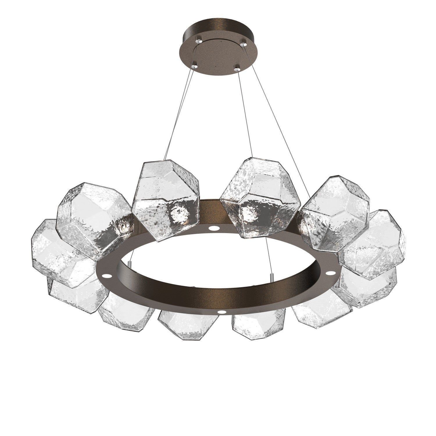 Hammerton Studio - CHB0039-36-FB-C-CA1-L1 - LED Chandelier - Gem - Flat Bronze