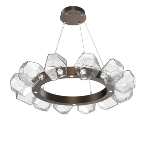 Hammerton Studio - CHB0039-36-FB-C-CA1-L3 - LED Lantern - Gem - Flat Bronze