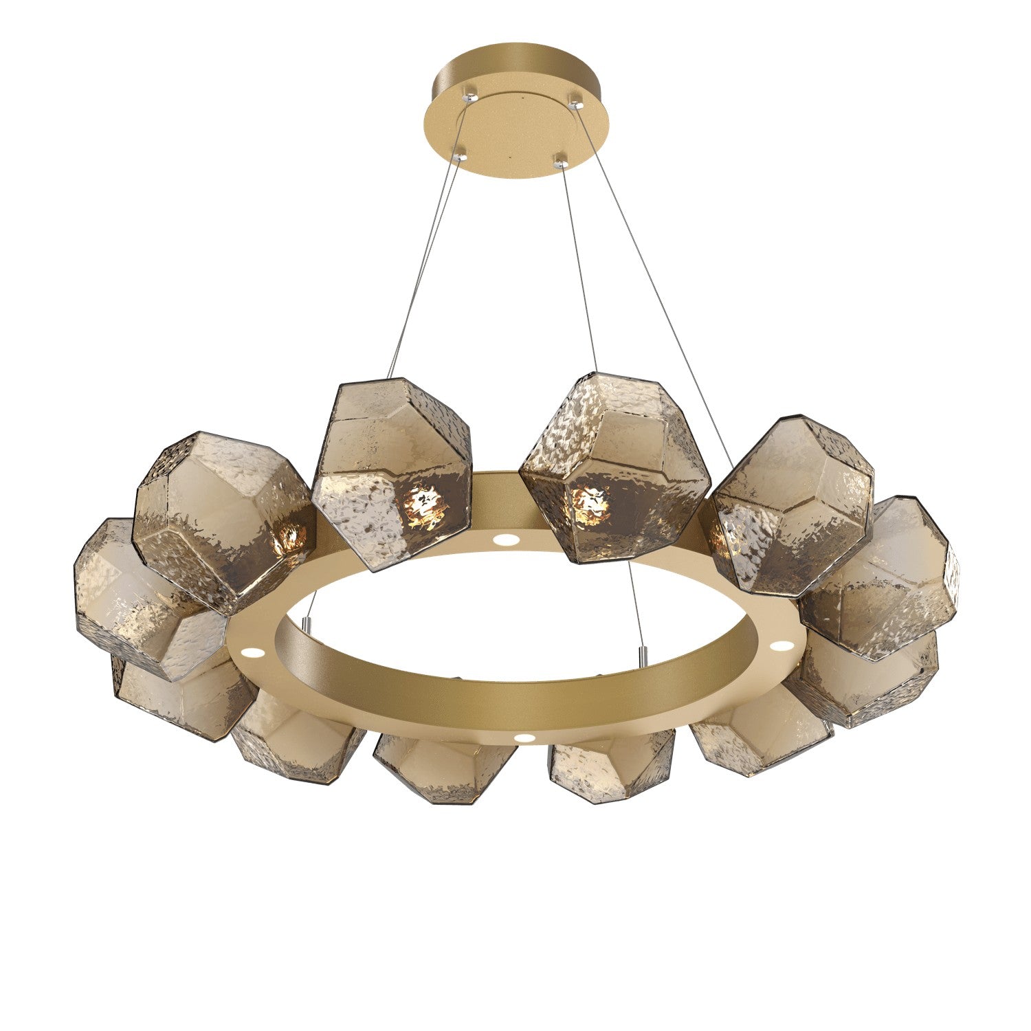 Hammerton Studio - CHB0039-36-GB-B-CA1-L3 - LED Lantern - Gem - Gilded Brass