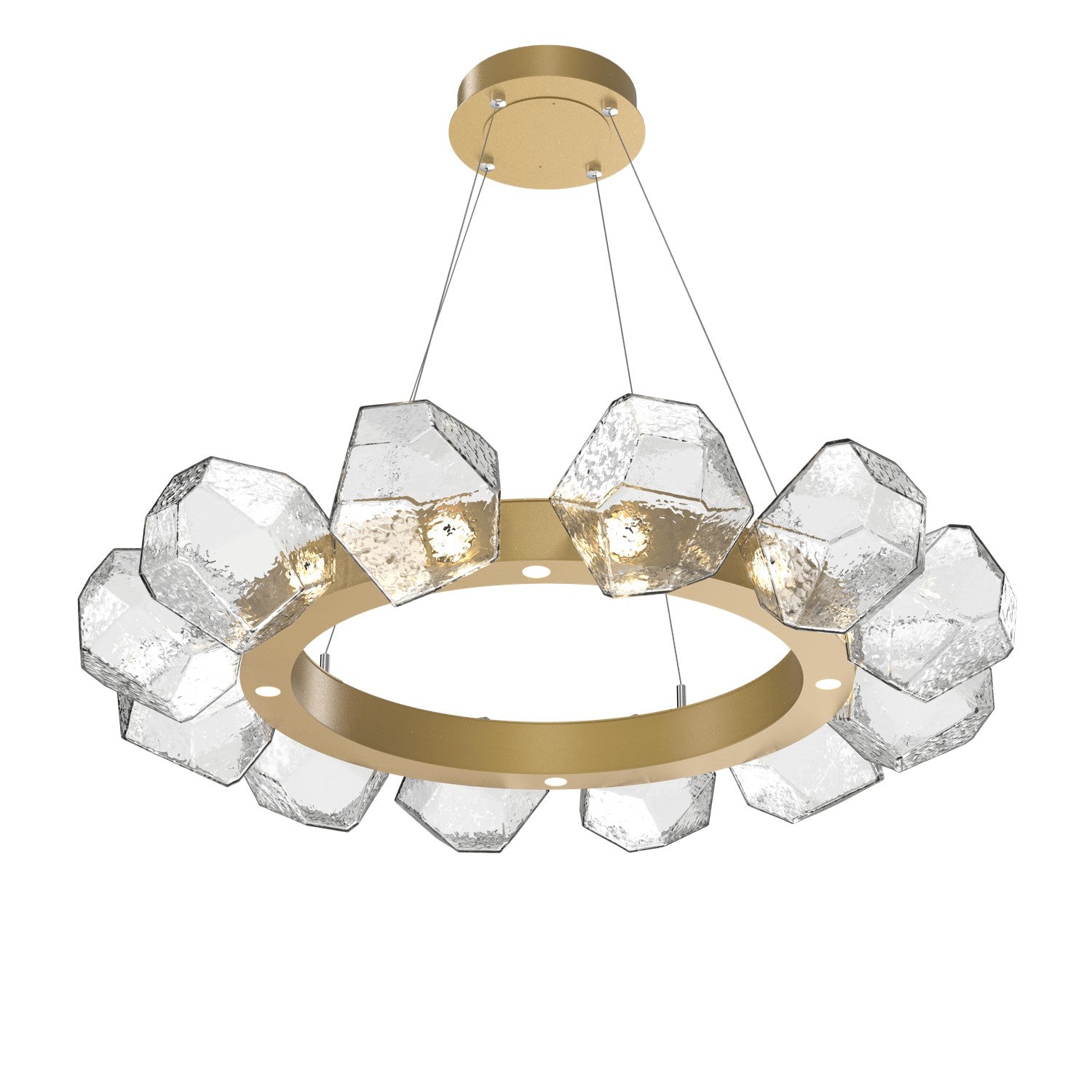 Hammerton Studio - CHB0039-36-GB-C-CA1-L3 - LED Lantern - Gem - Gilded Brass