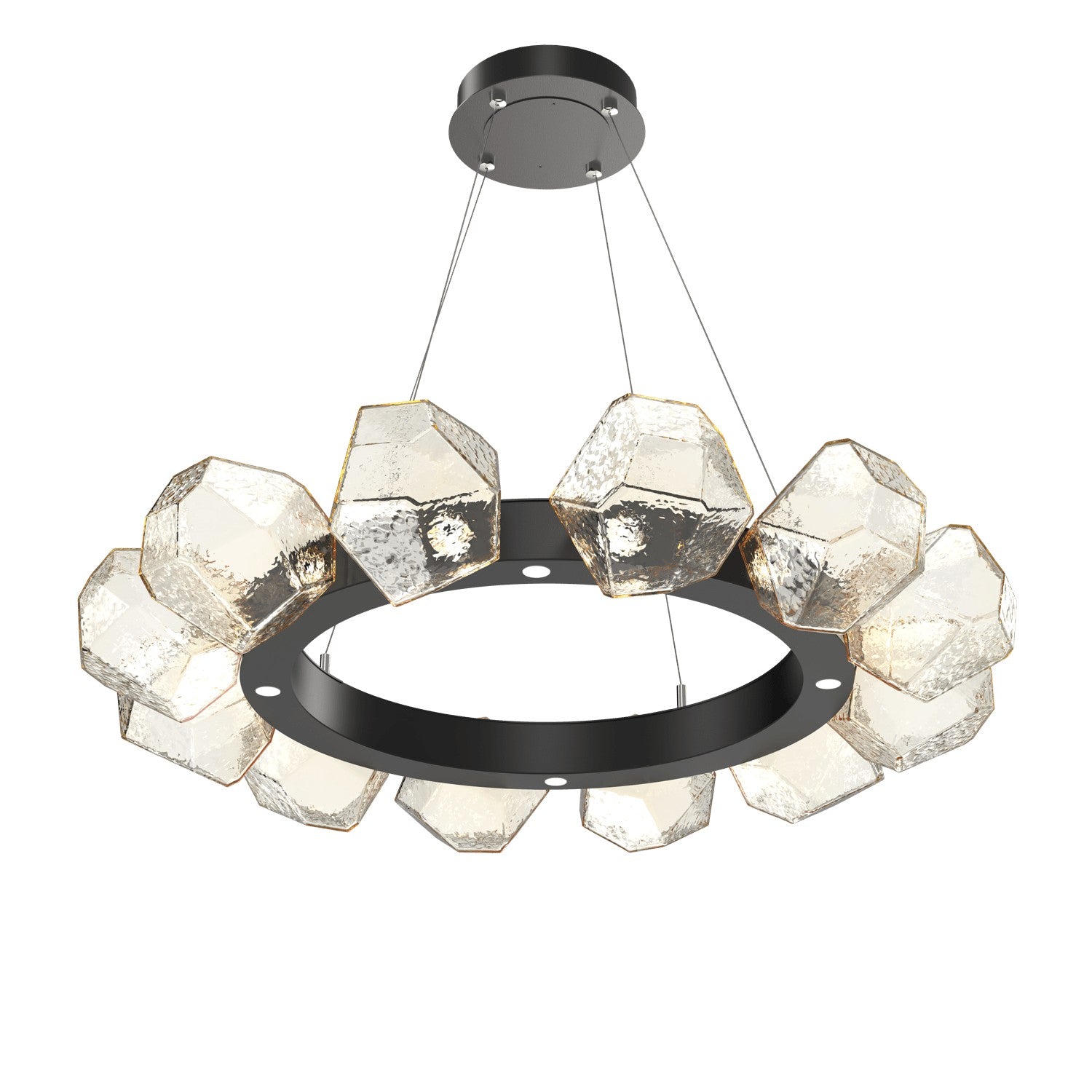 Hammerton Studio - CHB0039-36-MB-A-CA1-L3 - LED Lantern - Gem - Matte Black