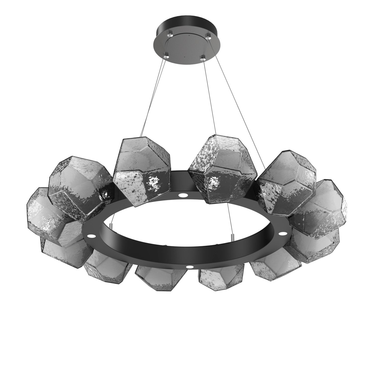 Hammerton Studio - CHB0039-36-MB-S-CA1-L1 - LED Chandelier - Gem - Matte Black