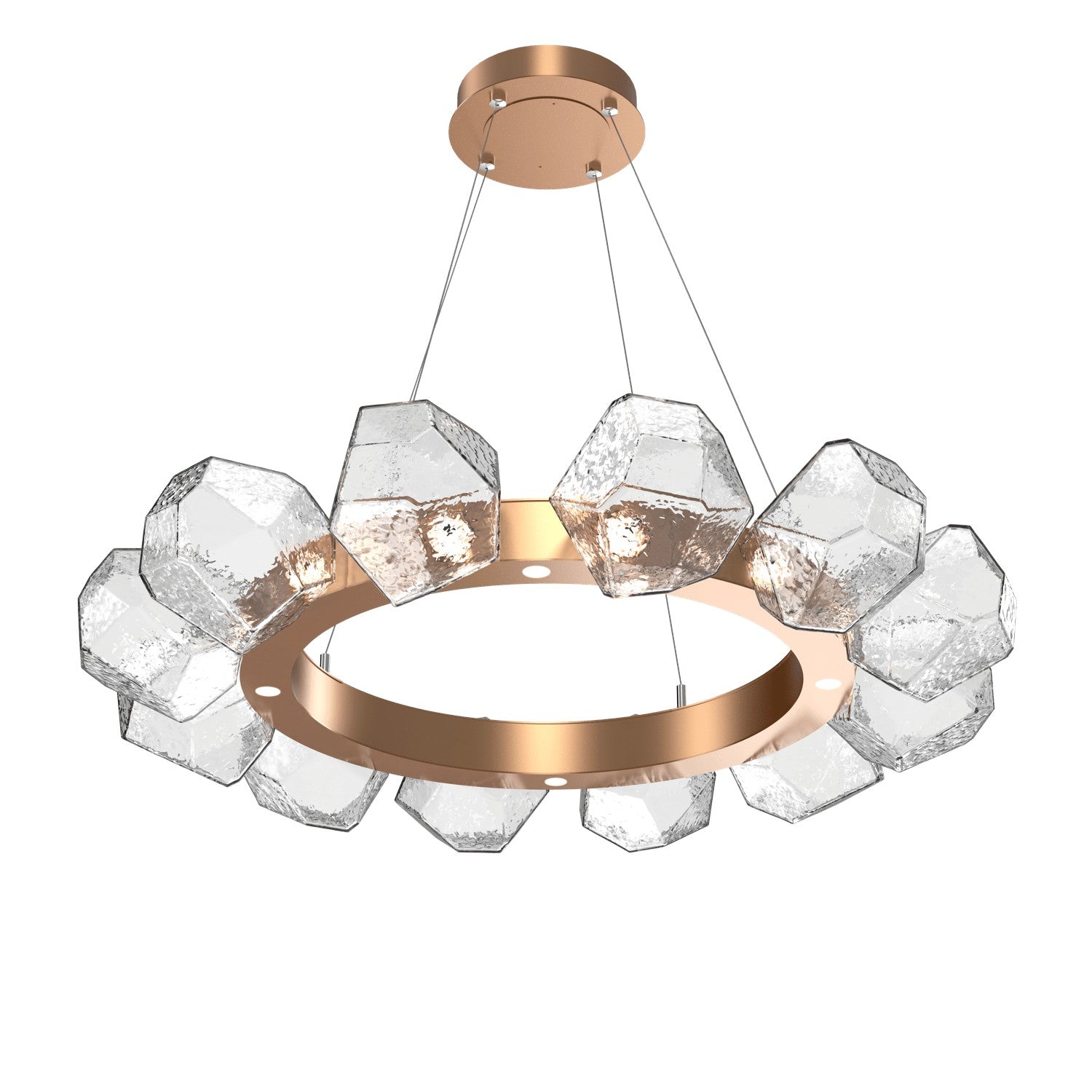Hammerton Studio - CHB0039-36-NB-C-CA1-L3 - LED Lantern - Gem - Novel Brass