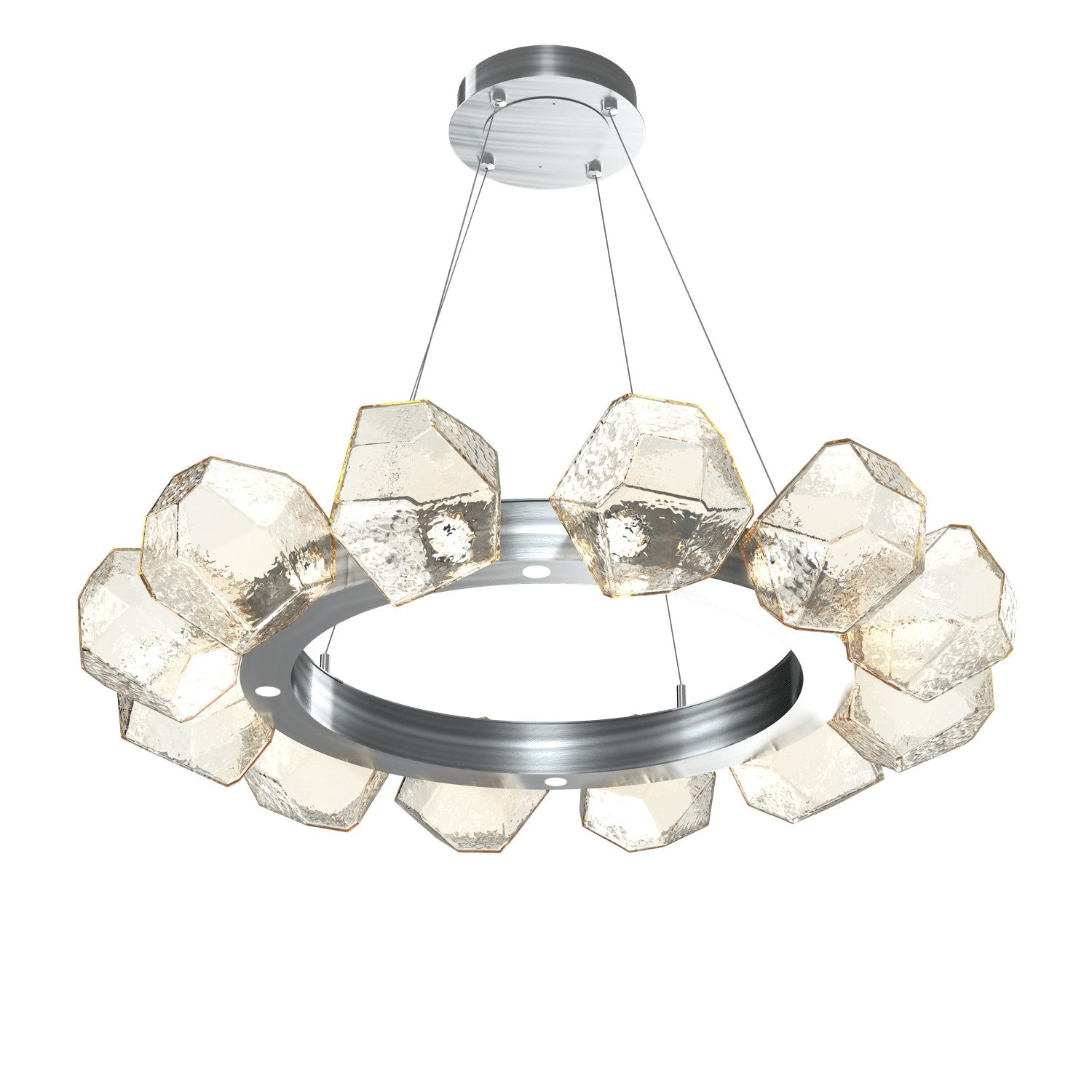 Hammerton Studio - CHB0039-36-SN-A-CA1-L3 - LED Lantern - Gem - Satin Nickel