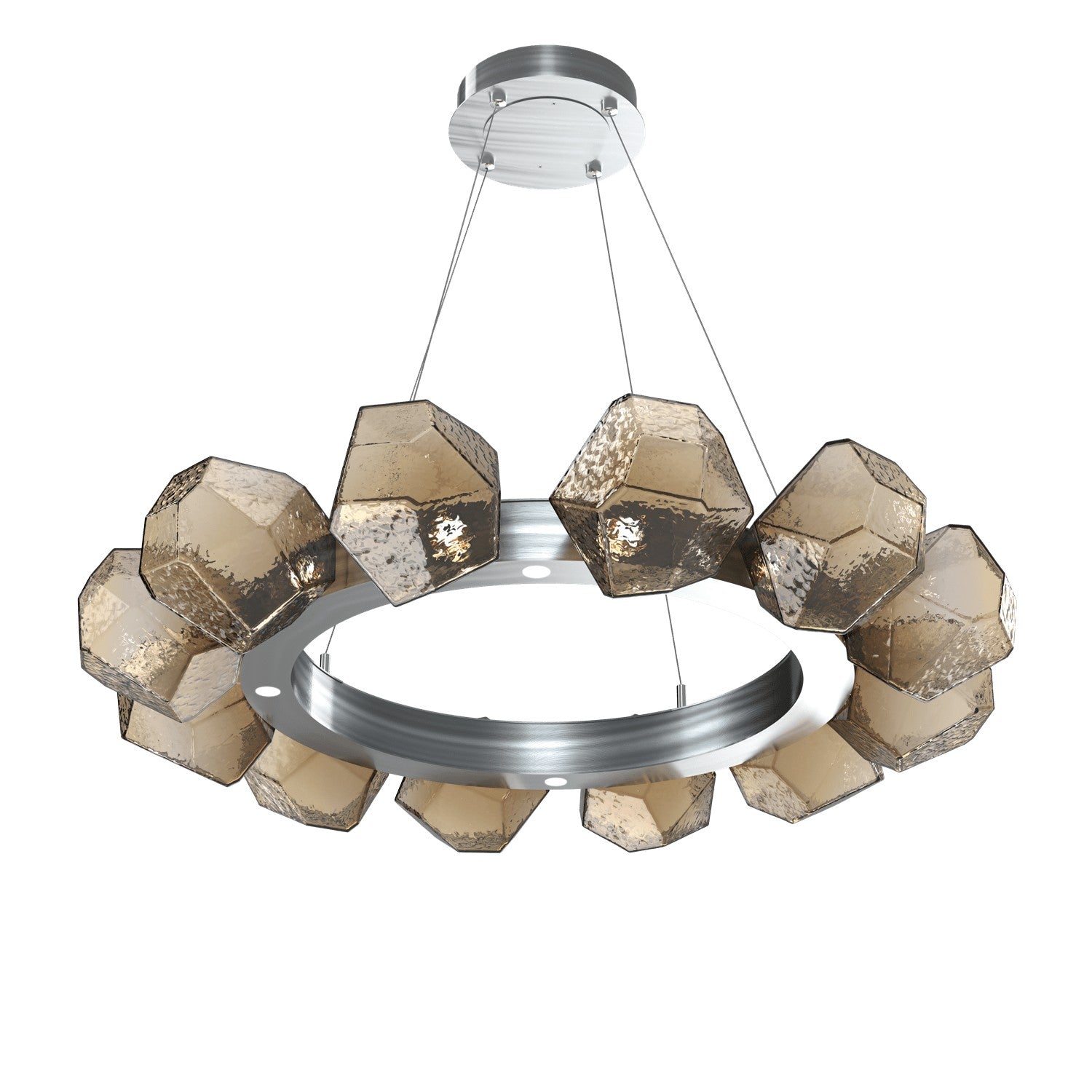 Hammerton Studio - CHB0039-36-SN-B-CA1-L3 - LED Lantern - Gem - Satin Nickel