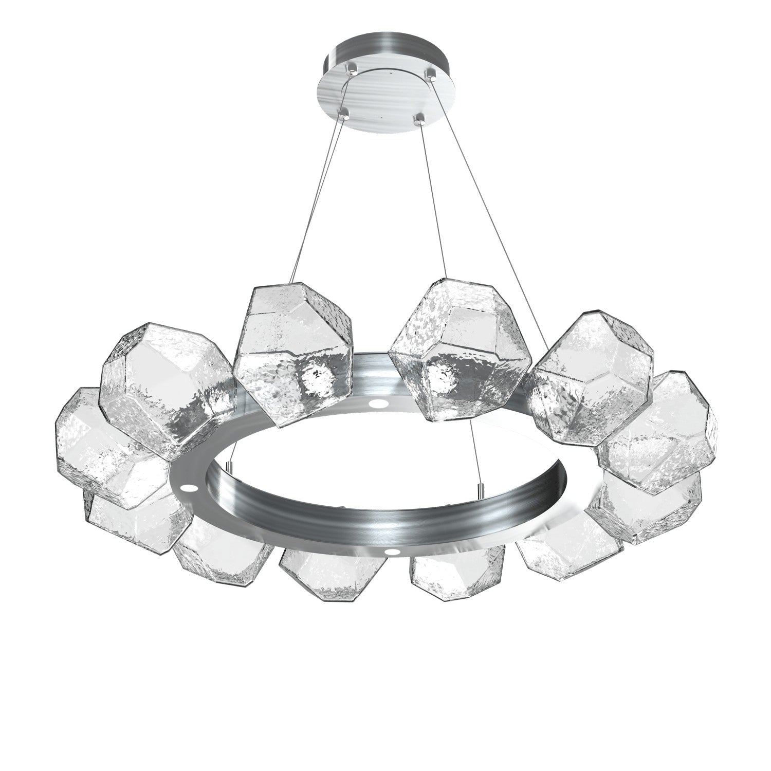 Hammerton Studio - CHB0039-36-SN-C-CA1-L1 - LED Lantern - Gem - Satin Nickel