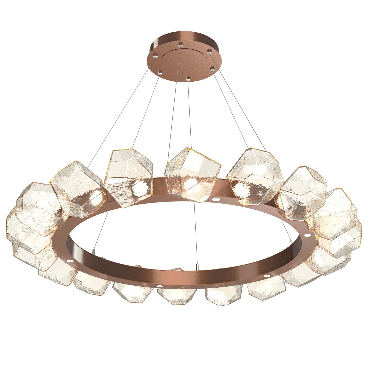 Hammerton Studio - CHB0039-48-BB-A-CA1-L3 - LED Lantern - Gem - Burnished Bronze