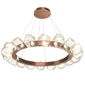 Hammerton Studio - CHB0039-48-BB-A-CA1-L3 - LED Lantern - Gem - Burnished Bronze