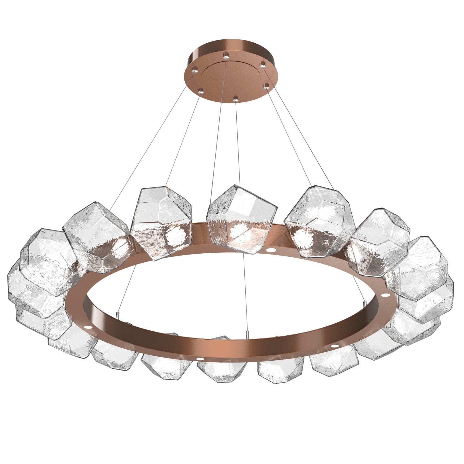 Hammerton Studio - CHB0039-48-BB-C-CA1-L1 - LED Lantern - Gem - Burnished Bronze