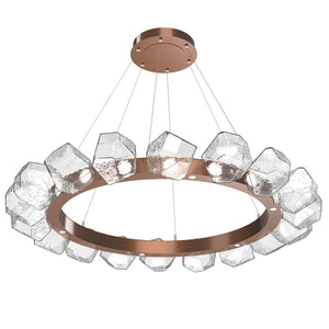 Hammerton Studio - CHB0039-48-BB-C-CA1-L1 - LED Lantern - Gem - Burnished Bronze