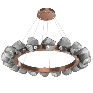 Hammerton Studio - CHB0039-48-BB-S-CA1-L3 - LED Lantern - Gem - Burnished Bronze