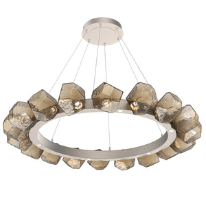 Hammerton Studio - CHB0039-48-BS-B-CA1-L1 - LED Chandelier - Gem - Beige Silver