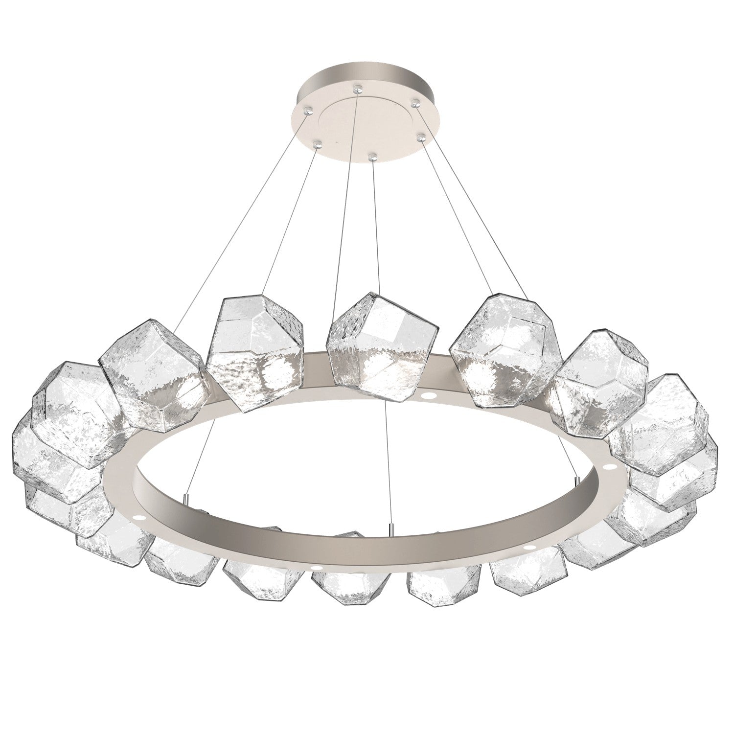 Hammerton Studio - CHB0039-48-BS-C-CA1-L1 - LED Chandelier - Gem - Beige Silver