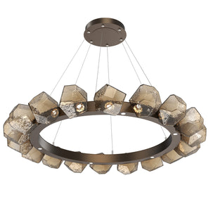 Hammerton Studio - CHB0039-48-FB-B-CA1-L1 - LED Chandelier - Gem - Flat Bronze