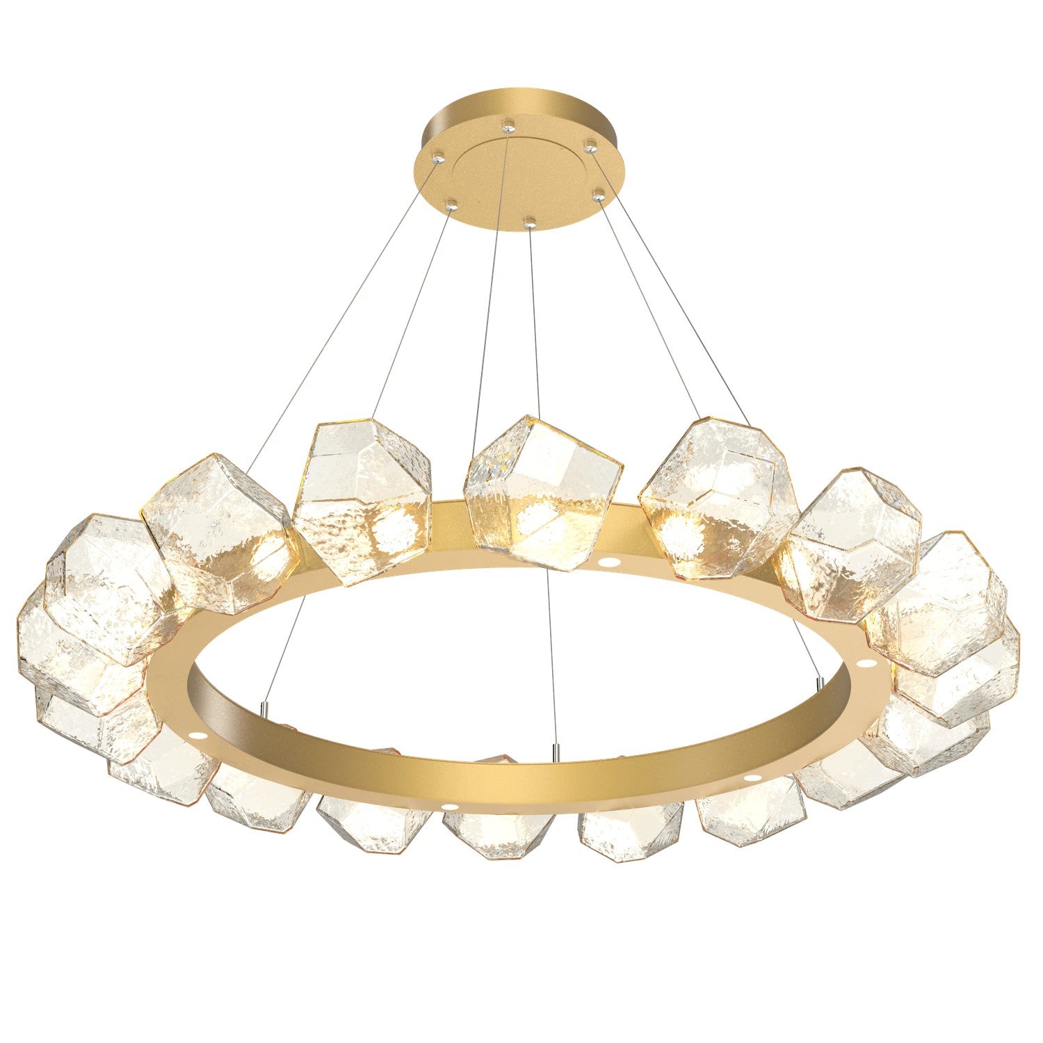 Hammerton Studio - CHB0039-48-GB-A-CA1-L1 - LED Chandelier - Gem - Gilded Brass