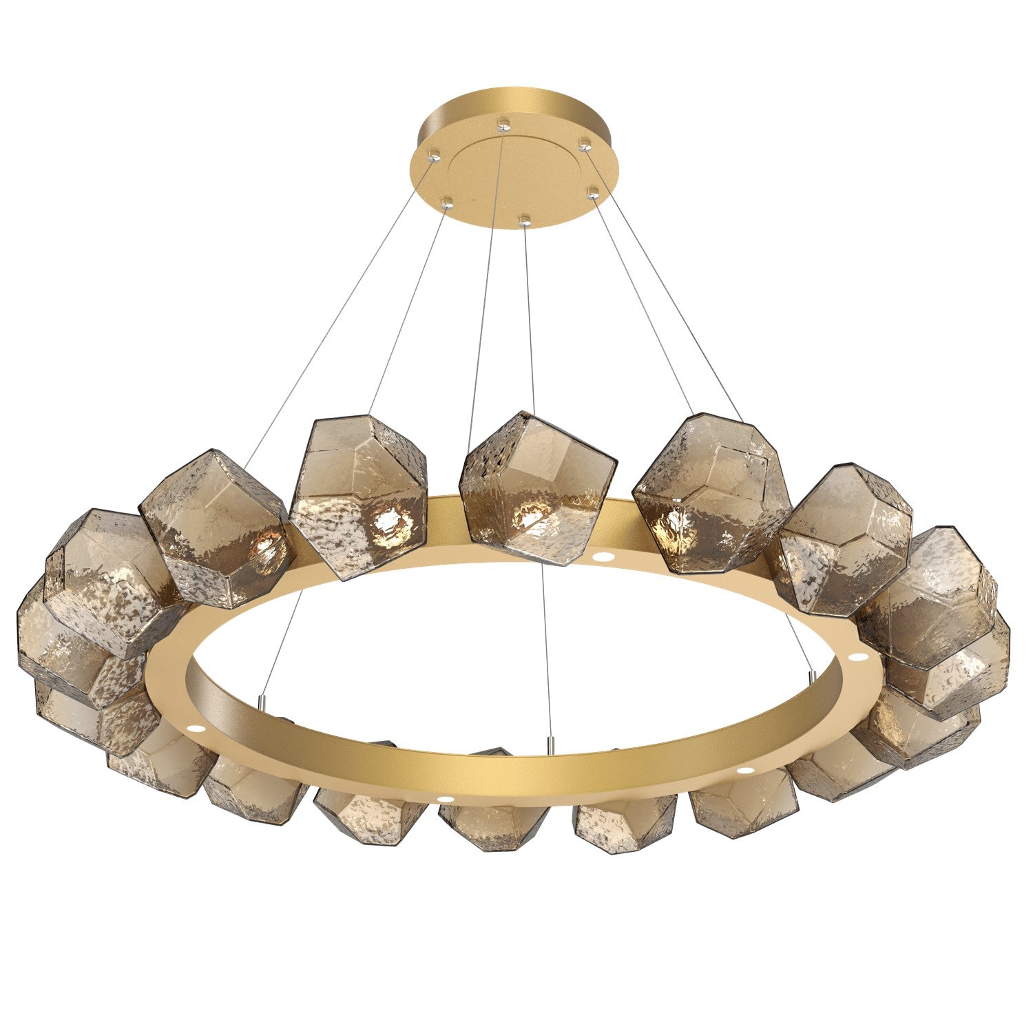 Hammerton Studio - CHB0039-48-GB-B-CA1-L1 - LED Chandelier - Gem - Gilded Brass