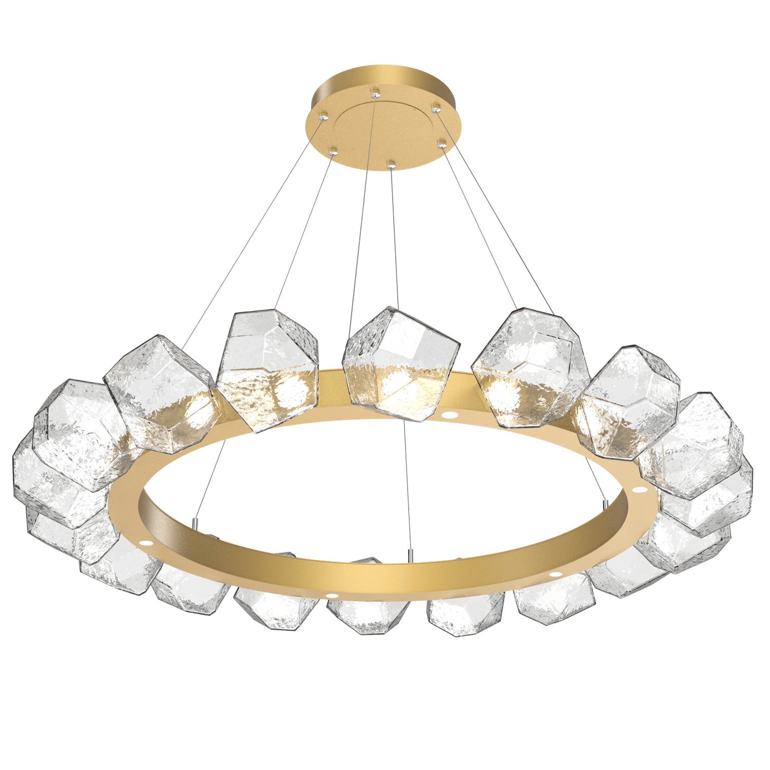 Hammerton Studio - CHB0039-48-GB-C-CA1-L1 - LED Chandelier - Gem - Gilded Brass