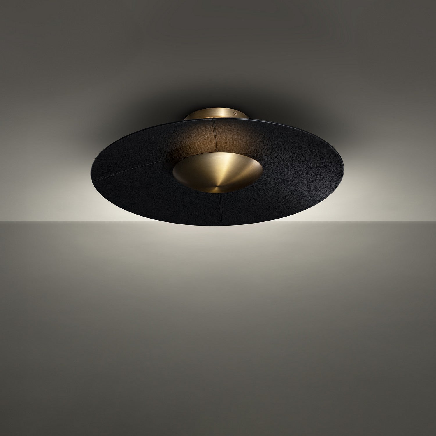 Modern Forms - FM-88422-BK/AB - LED Flush Mount - Brody - Black/Aged Brass