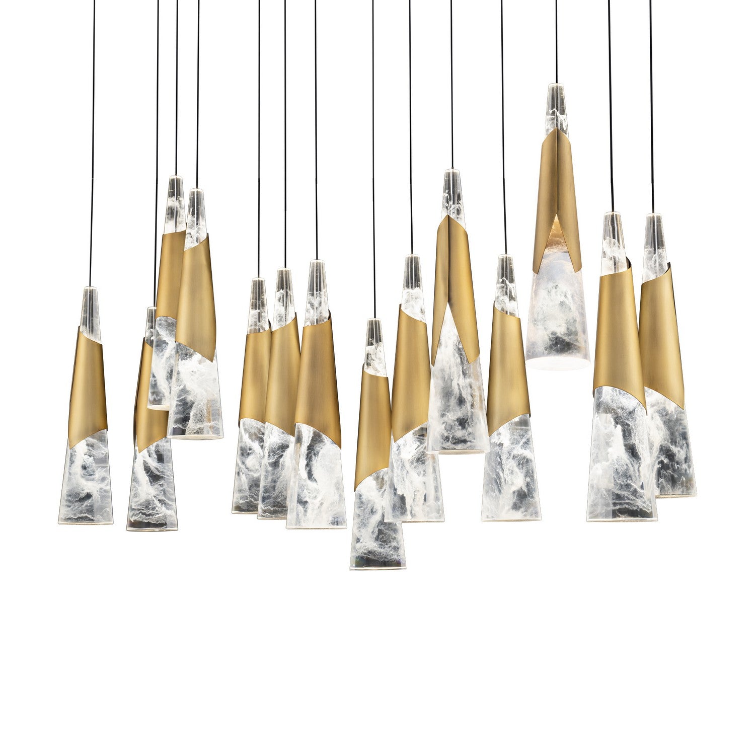 Modern Forms - PD-44414L-AB - LED Pendant - Kilt - Aged Brass