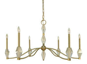 Framburg - 5660 BR - Six Light Chandelier - Vivian - Brushed Brass