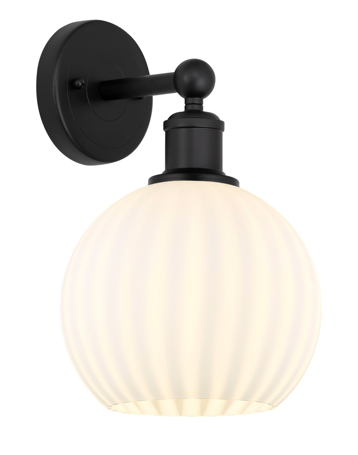 Innovations - 616-1W-BK-G1217-8WV - LED Wall Sconce - Edison - Matte Black