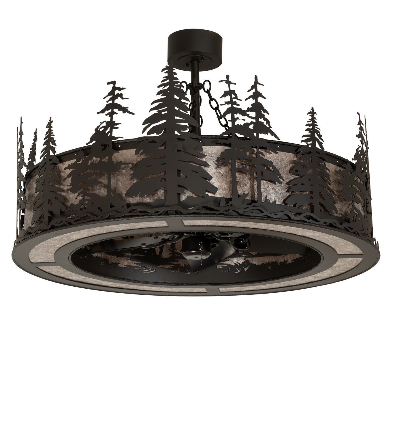 Meyda Tiffany - 270759 - Eight Light Chandel-Air - Tall Pines - Oil Rubbed Bronze