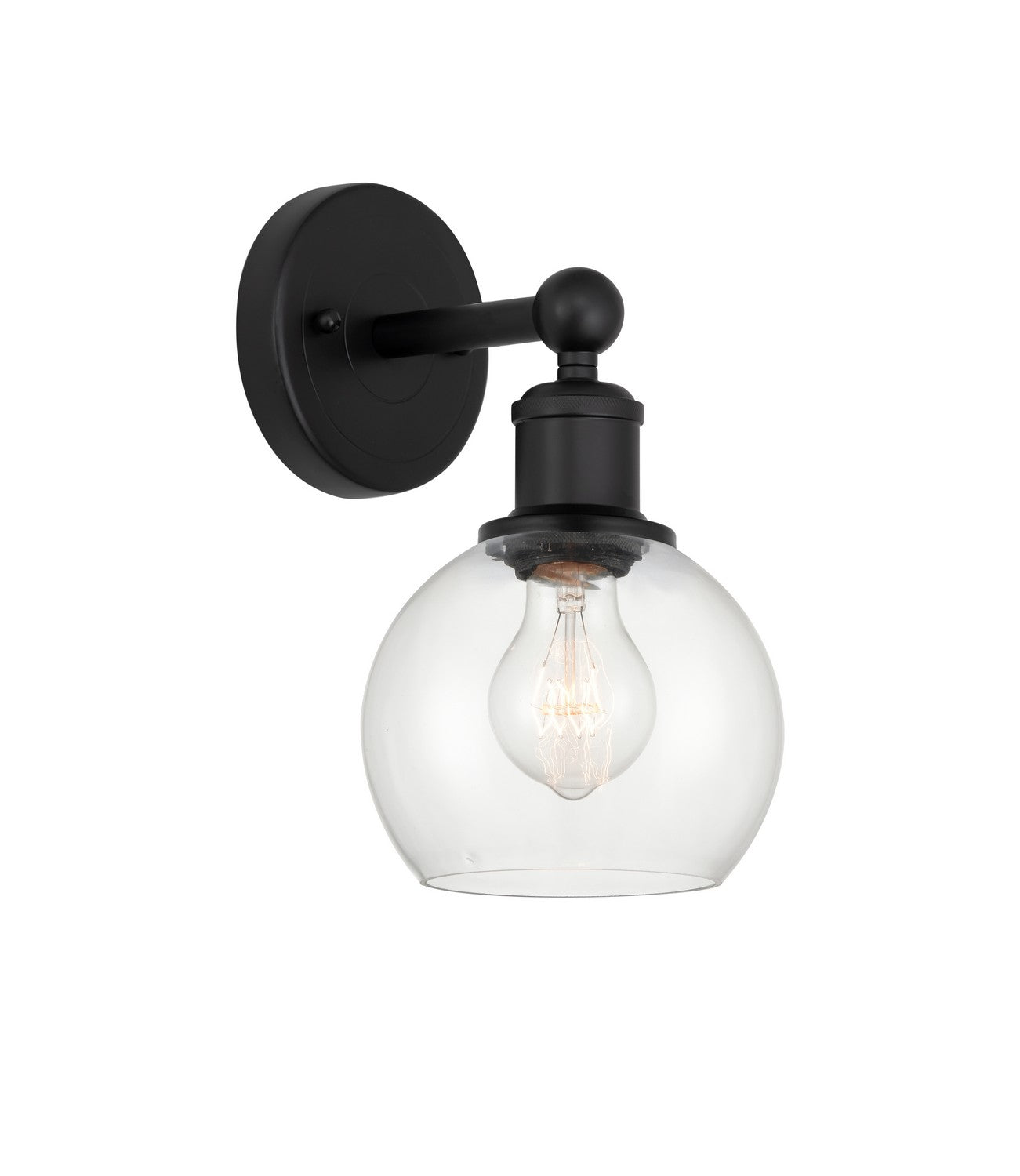 Innovations - 616-1W-BK-G122-6 - One Light Wall Sconce - Edison - Matte Black