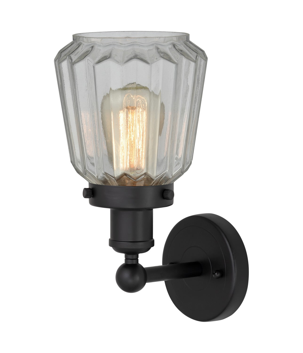 Innovations - 616-1W-BK-G142 - One Light Wall Sconce - Edison - Matte Black