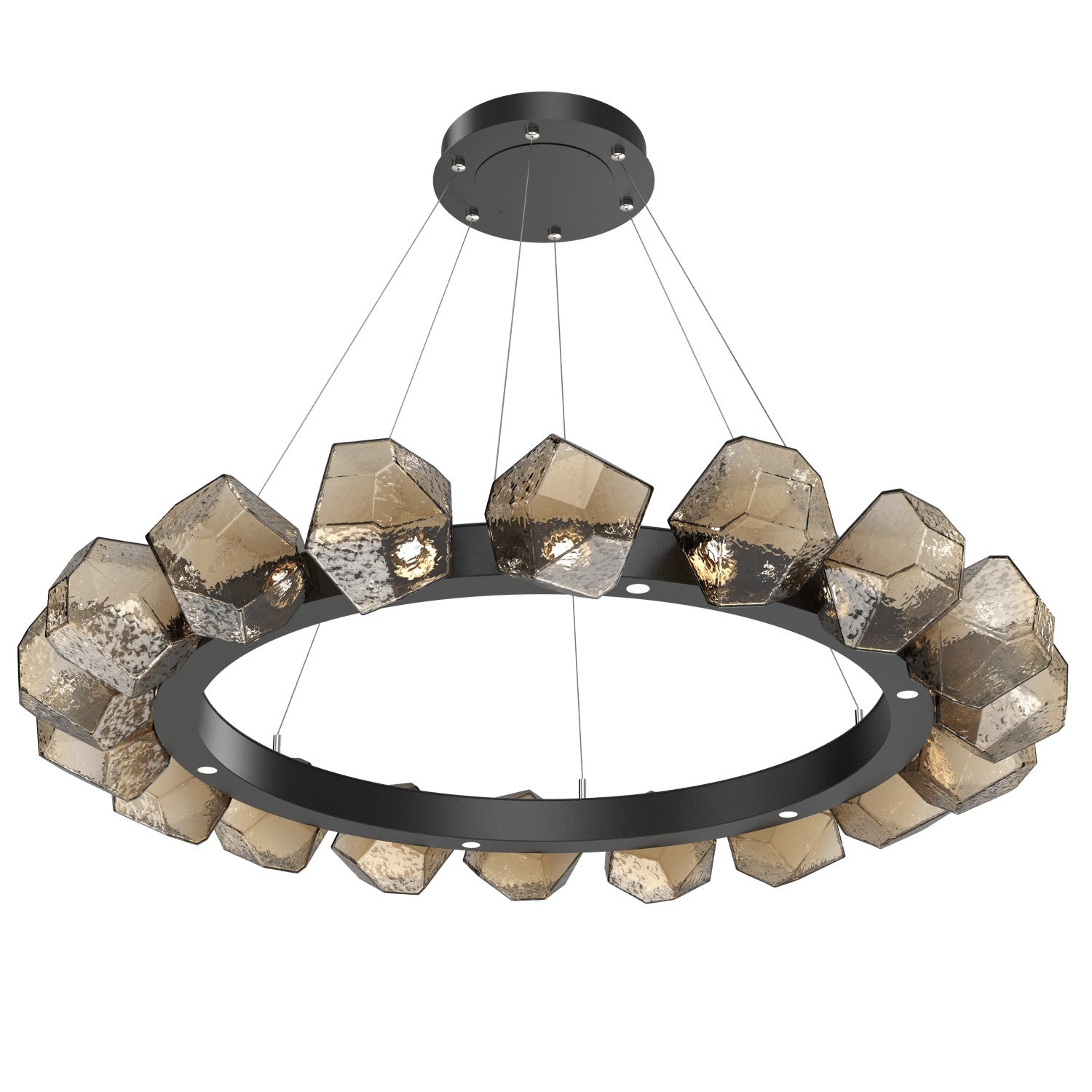 Hammerton Studio - CHB0039-48-MB-B-CA1-L1 - LED Chandelier - Gem - Matte Black