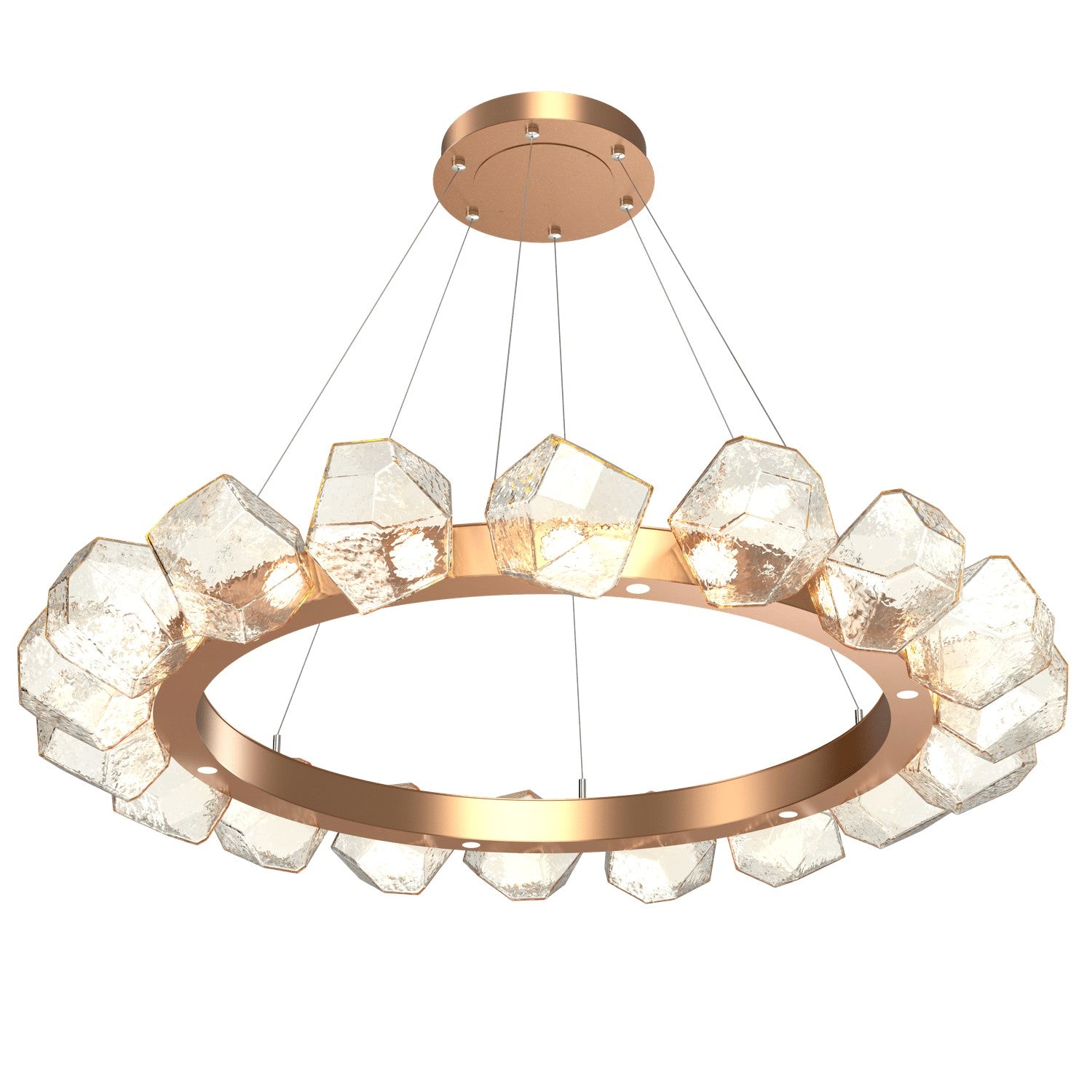 Hammerton Studio - CHB0039-48-NB-A-CA1-L3 - LED Lantern - Gem - Novel Brass