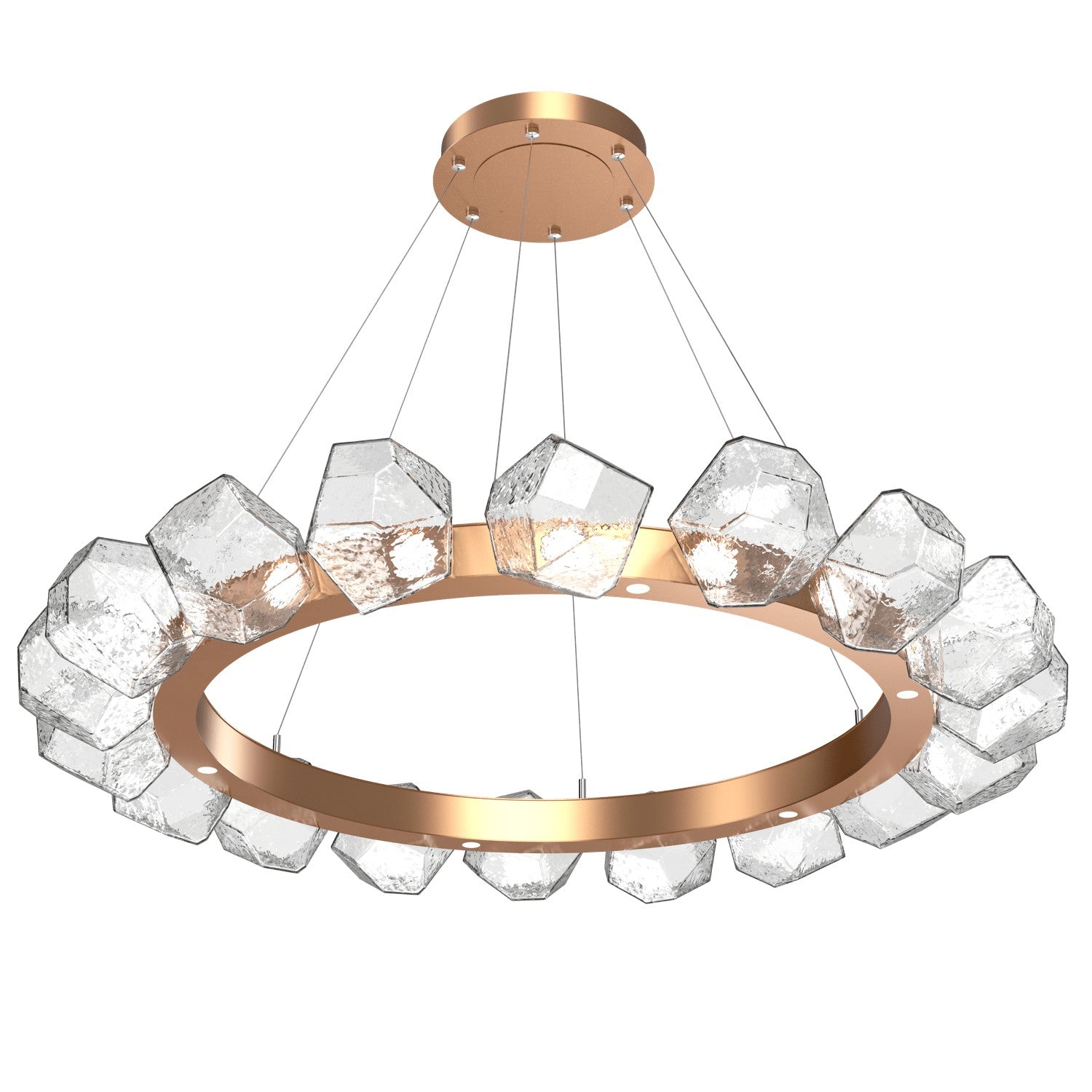 Hammerton Studio - CHB0039-48-NB-C-CA1-L1 - LED Lantern - Gem - Novel Brass
