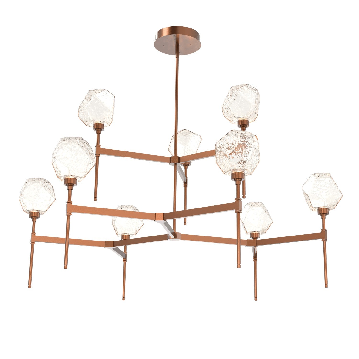 Hammerton Studio - CHB0039-55-BB-A-001-L1 - LED Chandelier - Gem - Burnished Bronze